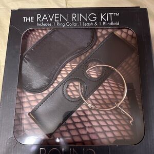 The Raven Ring Kit™ – Couples Restraint Collar, Leash & Blindfold (New)